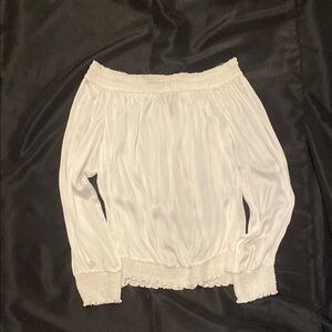 White House Black Market Off-Shoulder White Top